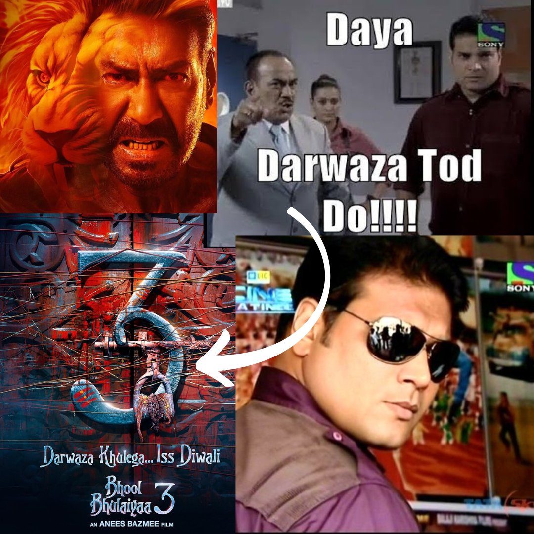 Daya bb3 ka darvaja tod do !!! 
#singhamagain #AjayDevgn #RohitShetty <a href="/ajaydevgn/">Ajay Devgn</a> <a href="/iamrohitshetty/">Rohit Shetty</a> #Singham3