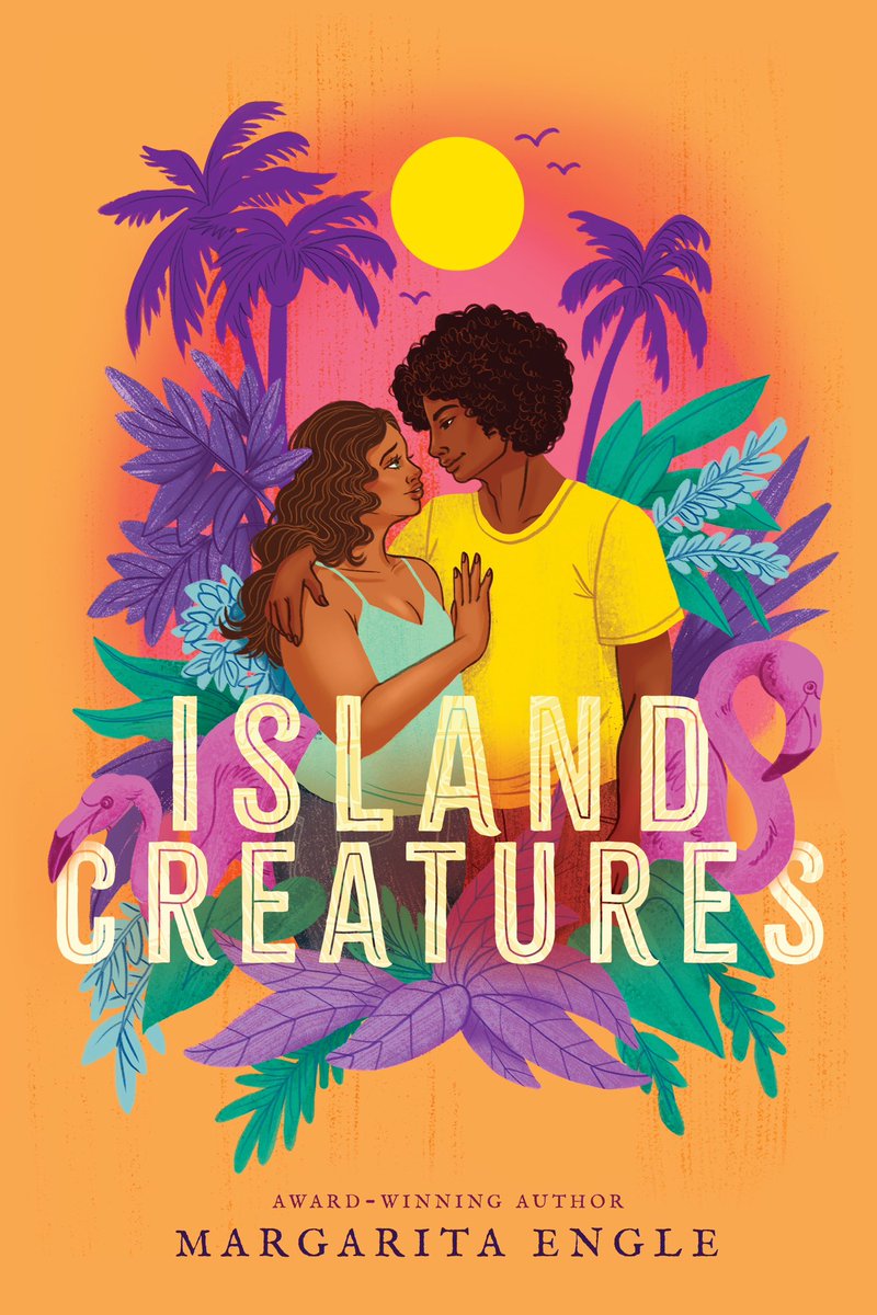 Margarita Engle (@margaritapoet) on Twitter photo This cover was revealed during a hurricane, so I felt awkward sharing the plot. Island Creatures is a YA #versenovel about #zoo employees who stay with the #animals during #hurricanes. It's a #lovestory and a love of #nature story. <a href="/simonteen/">Simon Teen</a> #poetry This cover was revealed during a hurricane, so I felt awkward sharing the plot. Island Creatures is a YA #versenovel about #zoo employees who stay with the #animals during #hurricanes. It's a #lovestory and a love of #nature story. <a href="/simonteen/">Simon Teen</a> #poetry