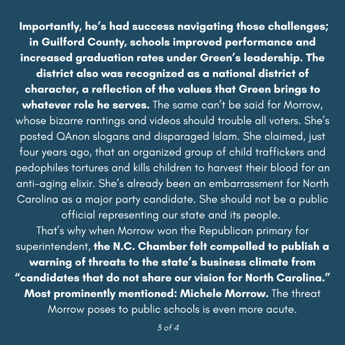 Mo Green for NC tweet media