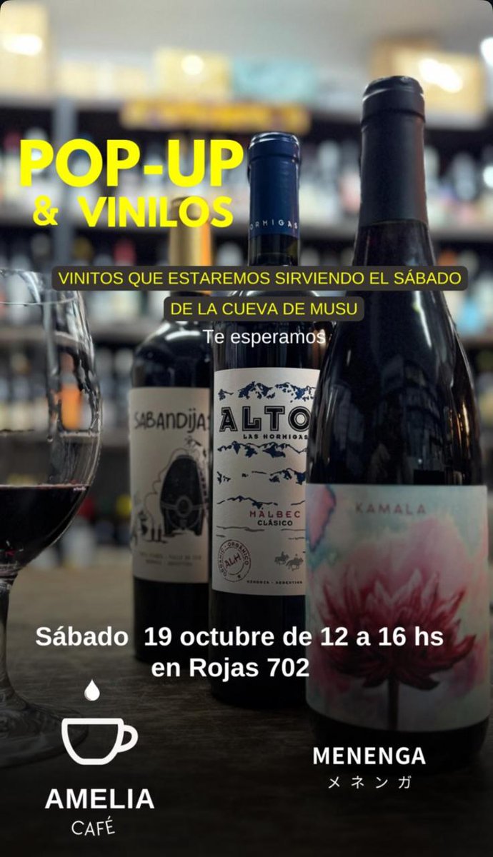 Mañana despues de la cueva, tipo 14hs, con la patrona nos vamos al pop-up de Amelia &amp; Menenga. Alguién mas se prende??