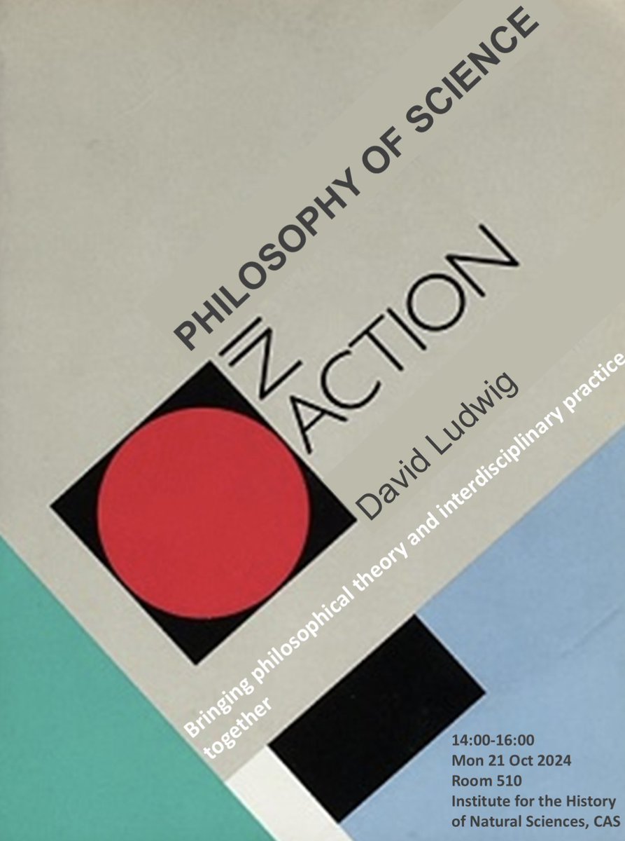 Teaching a PhD course on "Philosophy of Science in Action" at CAS Beijing next Monday. If you're around and want to join, let me know!