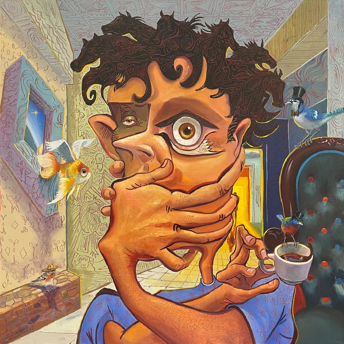 localartsource's tweet photo. We’re excited to showcase new original oil paintings by Robert J. Wilkens! These vibrant, surreal works are full of creativity and imagination. Stop by the gallery to see these stunning pieces in person or check them out online. Don’t miss your chance to own one of these unique works of art!

https://t.co/Kc8MK6WrKI

#RobertWilkens #OilOnCanvas #NewArrivals #ArtGallery #LocalArt #SanAntonioArt
