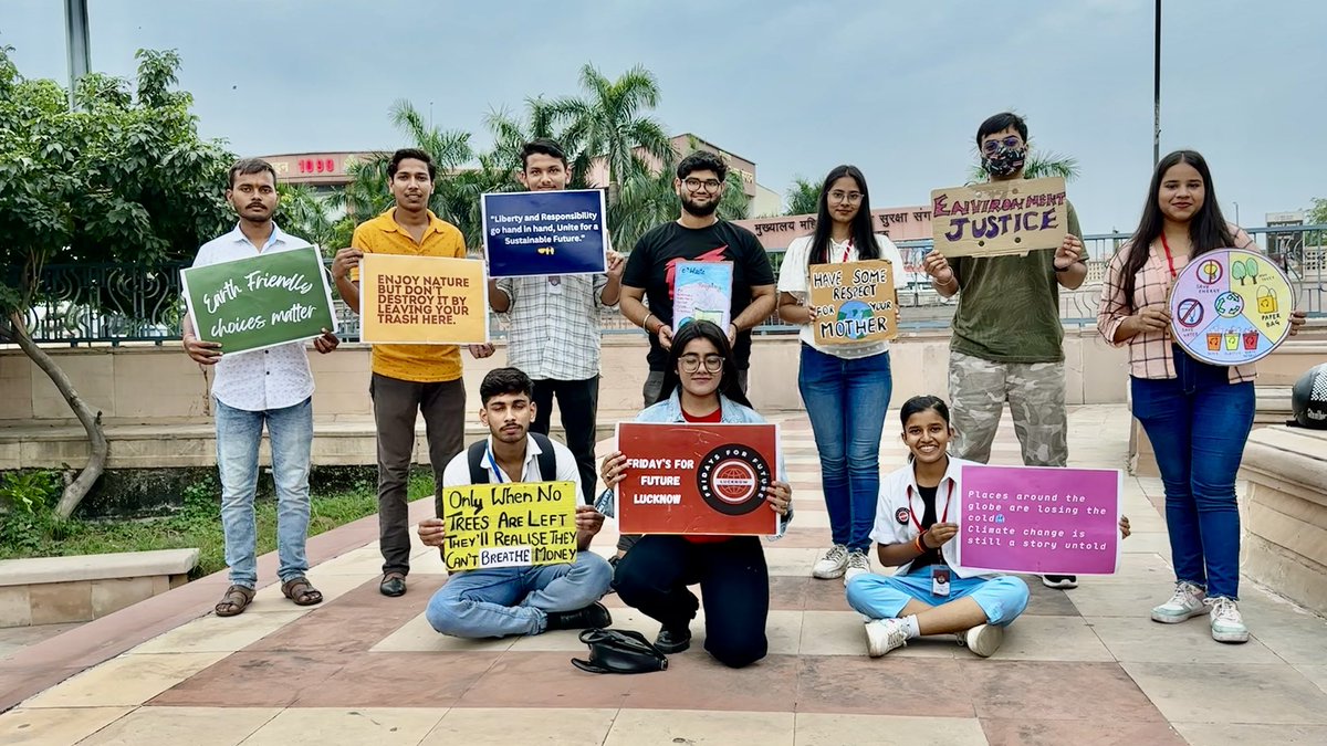 Fridays For Future, Uttar Pradesh 🇮🇳 (@fffuttarpradesh) on Twitter photo Climate Strike in Lucknow , Uttar Pradesh #India 🇮🇳
#fridaysforfuture #climatestrike
<a href="/GretaThunberg/">Greta Thunberg</a> Climate Strike in Lucknow , Uttar Pradesh #India 🇮🇳
#fridaysforfuture #climatestrike
<a href="/GretaThunberg/">Greta Thunberg</a>