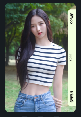 hajimay1024's tweet photo. 🐼tripleS objekt giveaway 🐼

🎉To celebrate Jiwoo's upcoming birthday 🎉

🎁 prize: 

~ Jiwoo Divine 3rd Edition Set (1)
~ Jiwoo D335 (4)
~ Nakyoung D337 (1)

rules:
• rt &amp; like
• follow
• comment your favorite jiwoo pic/gif w/ cosmo ID

giveaway ends 10-23-24 9PM KST https://t.co/ZqDcTTKnEQ