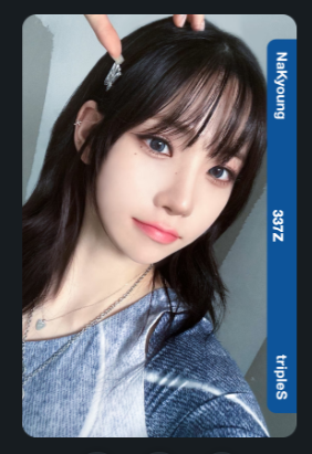 hajimay1024's tweet photo. 🐼tripleS objekt giveaway 🐼

🎉To celebrate Jiwoo's upcoming birthday 🎉

🎁 prize: 

~ Jiwoo Divine 3rd Edition Set (1)
~ Jiwoo D335 (4)
~ Nakyoung D337 (1)

rules:
• rt &amp; like
• follow
• comment your favorite jiwoo pic/gif w/ cosmo ID

giveaway ends 10-23-24 9PM KST https://t.co/ZqDcTTKnEQ