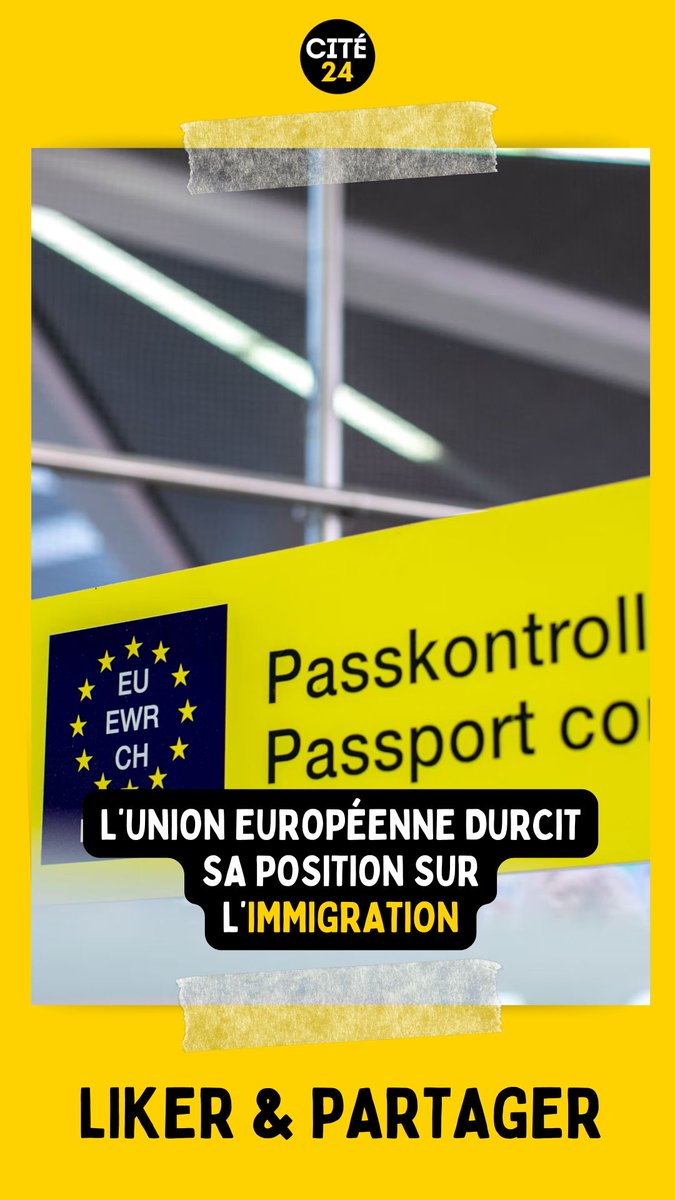 24Cite's tweet photo. Une nouvelle loi pour accélérer les #expulsions
Article à lire sur 👉https://t.co/QqYRaJzGfU

#Europe #Immigration #UnionEuropeenne https://t.co/XMqusD7Rzx