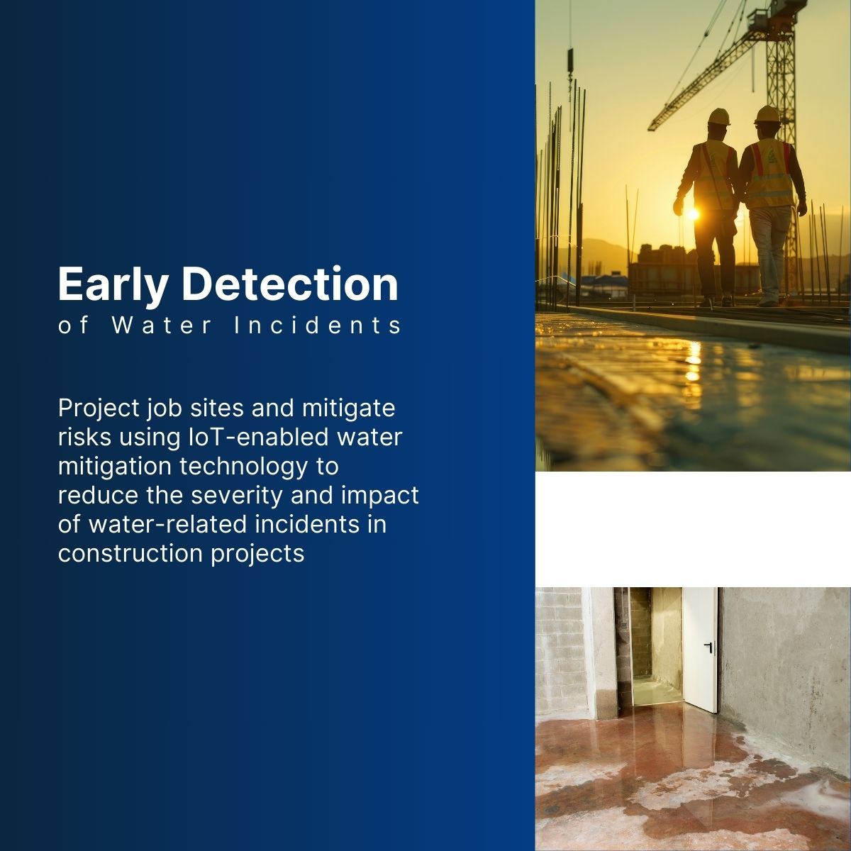 brickeye_IoT's tweet image. Early detection of water intrusion or escape during off-hours and weekends provides protection in critical job site areas, triggers alerts and enables action to mitigate significant damage.

#waterdamage #buildersrisk #constructionprotection