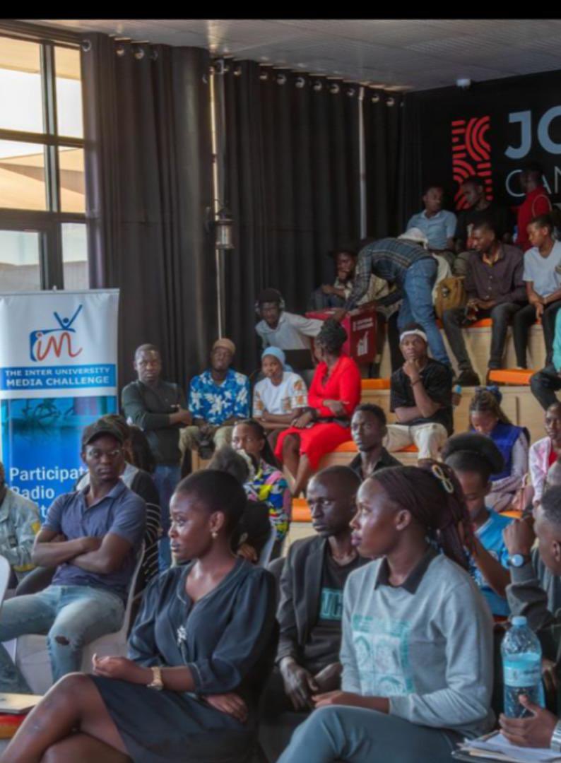 Chris5Javel's tweet photo. @StLawrenceUniv @IMChallengeug @UCC_Official  #BiggBossTamilSeason8 #notebook0616 #jungkook 
#mediachallengeinitiative #slau 
The supporters on hot seats as the Newsroom radio contests happen to day at Kabalagala where 11 universities are competing. https://t.co/Y5SHWM0gqS