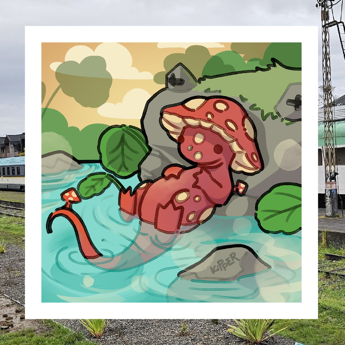 kipper_art's tweet photo. Salamandra honguito https://t.co/vVBLOGO5Rq