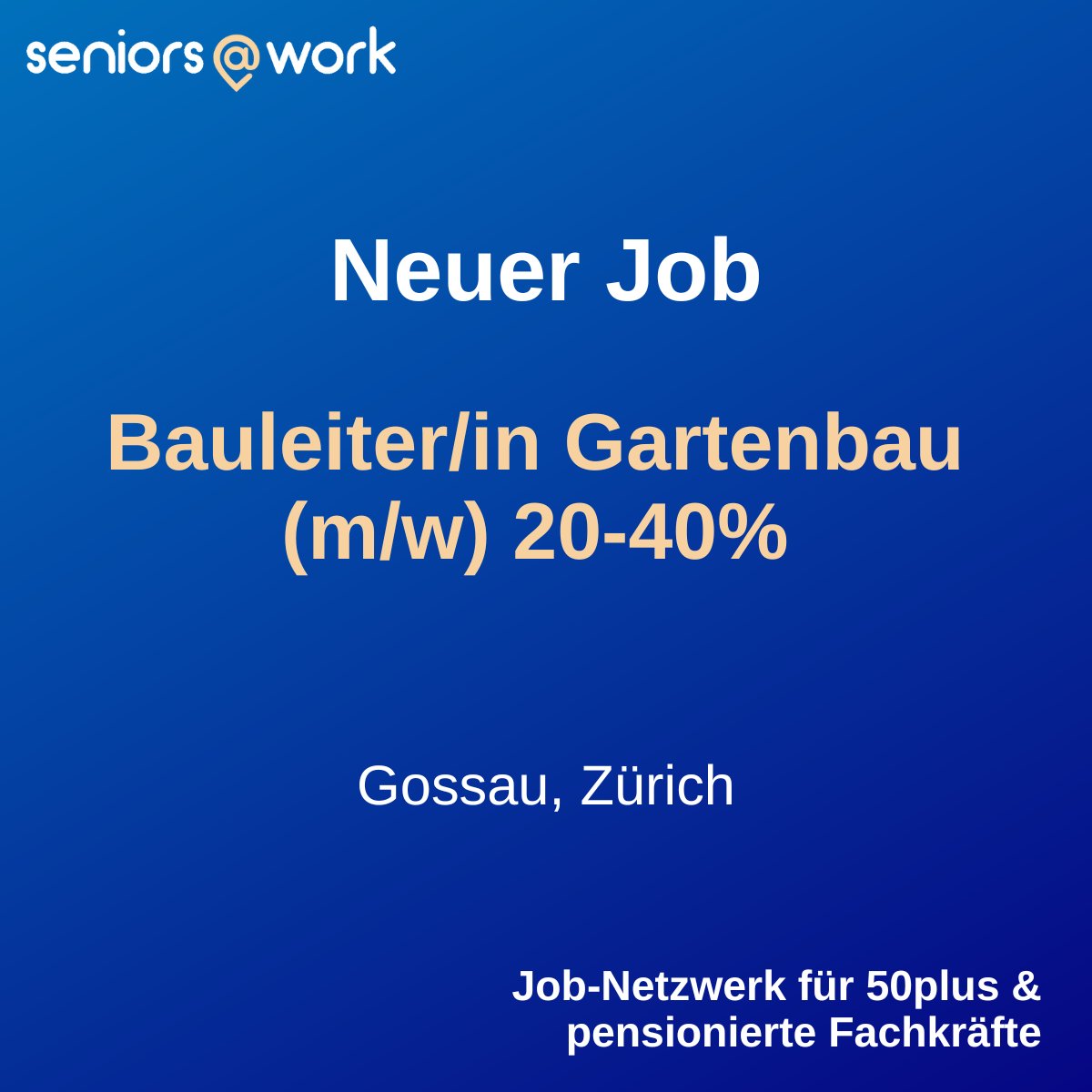 SeniorsAtWorkCH's tweet photo. Neuer Job für 50+ und pensionierte Fachkräfte❗ 

Jetzt bewerben: https://t.co/7G4qGKbI5p

#seniorsatwork #50plus
#pensionierteFachkräfte https://t.co/AX6JgMjbMf