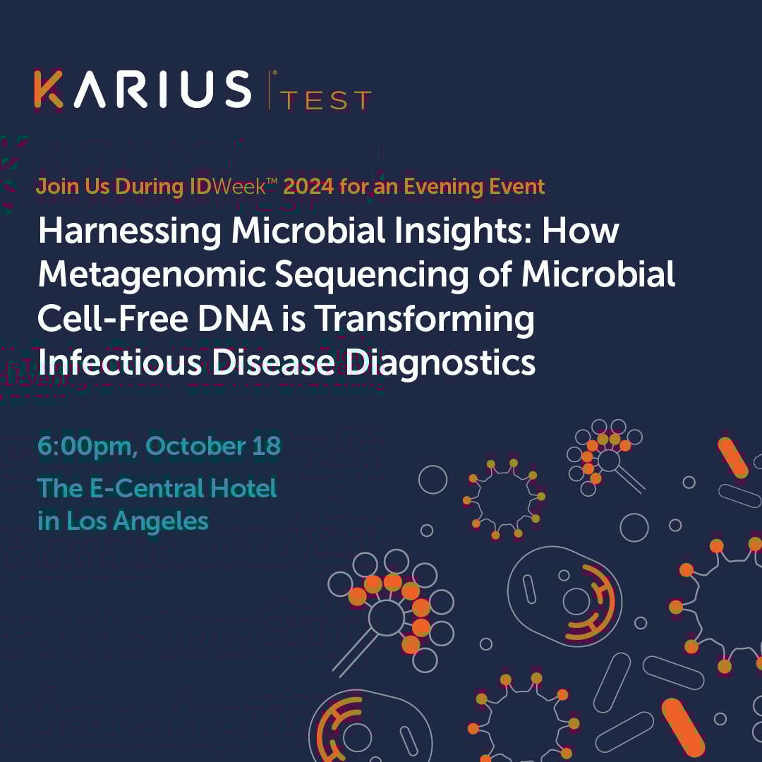 KariusInc's tweet image. Tonight&apos;s the night! If you&apos;re at @IDWeekmtg, join us for an engaging panel discussion on how metagenomic sequencing is transforming infectious disease diagnostics. Register here: hubs.li/Q02TL2gD0

#idweek2024 #kariustest