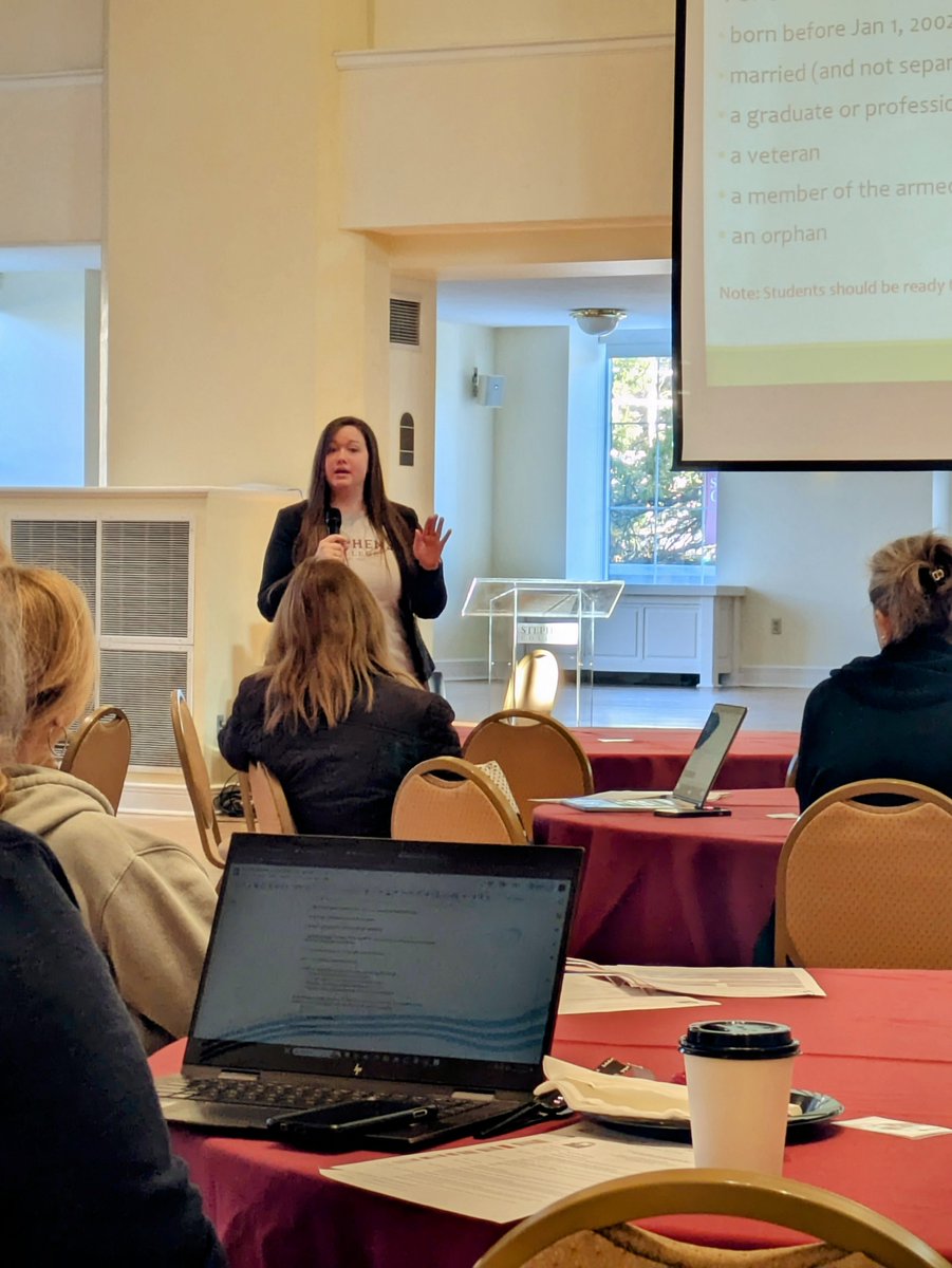 MoASFAP's tweet image. We had an amazing group of high school counselors yesterday in Columbia at our high school counselor workshop! Thank you to all who joined us. Shout out to @stephenscollege and @FAAKeriGilbert for hosting! Still time to register for other workshops at masfap.org/workshops.