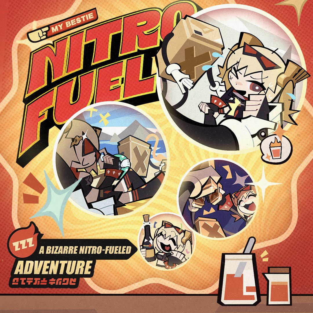 ZZZ_EN's tweet photo. A Bizarre Nitro-Fueled Adventure

"...Cheers... hee-hee..."
"Can someone go wake her up?"
"Aha... Phew, she's been sleeping like a log since she had that Nitro-Fuel Special."
"Oh? Is that a new flavor? Let me give it a try, too!"
*thud*
"You dummy!"

#zzzero #zenlesszonezero #BurniceWhite