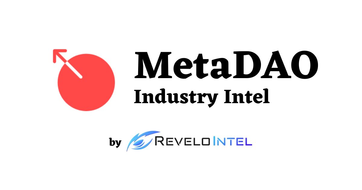 Today we released an Industry Intel on <a href="/metadao/">MetaDAO</a> for our premium members.

MetaDAO is the first implementation of Futarchy &amp; decision markets; using prediction markets to decide outcomes.

Today the scope of MetaDAO is small but its potential stretches wide...