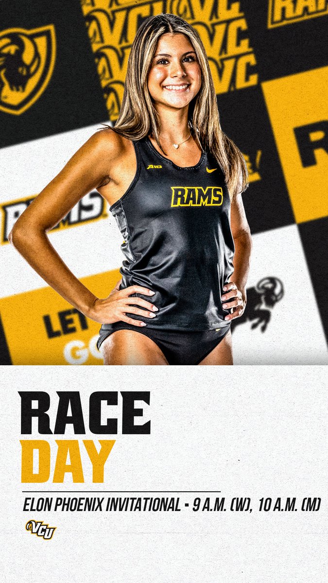 VCUTracknXC's tweet photo. It's Race Day for the Rams!!! ⚫️🟡

Follow us live ➡️ https://t.co/CQcoNdm9sQ

#LetsGoVCU https://t.co/xuBvIEpr7y