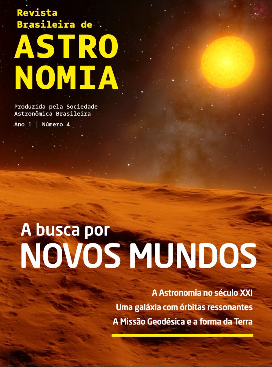 jdonascimentoJr's tweet photo. "Exoplanetas e a busca por novos mundos, por José Dias do Nascimento"  p/ a Revista Brasileira de Astronomia.  // Embora tenha permanecido por muito tempo sem comprovação, a ideia acerca da existência de ou tros mundos é uma questão relativamente antiga. https://t.co/BeuwaDFNki