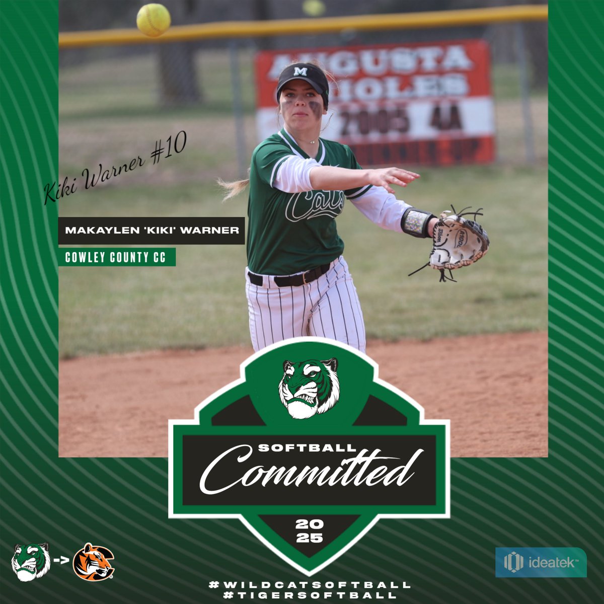 🥎 CONGRATS to Mulvane senior Makaylen 'Kiki' Warner who committed to Cowley County CC to continue her education and softball career for next year! Warner is a 3-time All-League shortstop for the Wildcats! Way to go Kiki!!! 💪 <a href="/MulvaneSoftball/">Mulvane Softball</a>