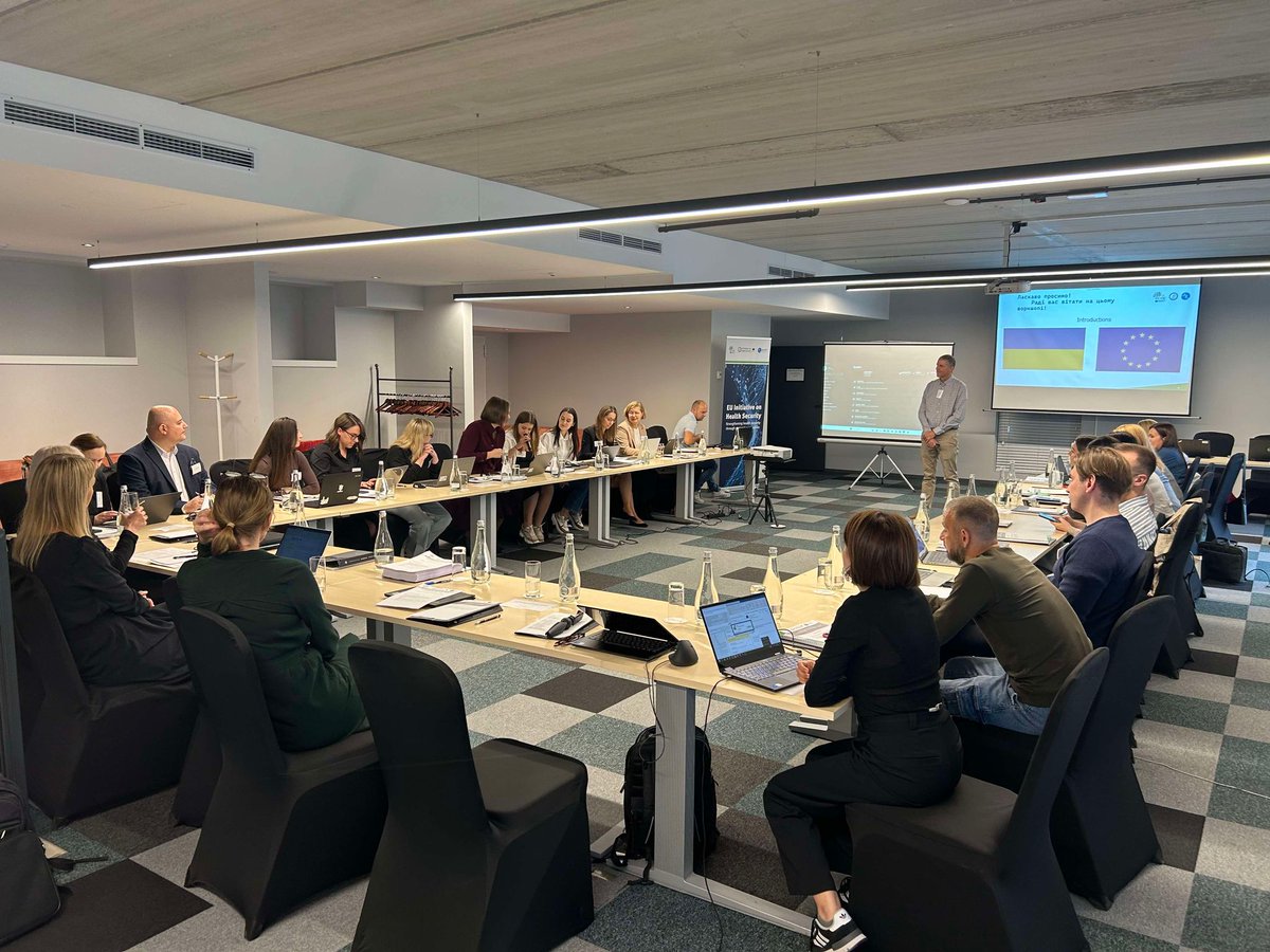 ECDC_EU's tweet photo. 🌍Wrapping up an impactful 2-day #ECDC workshop aimed to explore how social &amp; behavioural sciences can boost vaccination rates 💉for Ukrainians 🇺🇦🇪🇺. Thanks to all involved!

Read about the event here: https://t.co/7QGTPyzmrK
#EUInitiativeOnHealthSecurity #PublicHealth https://t.co/wbuXrtEmUO