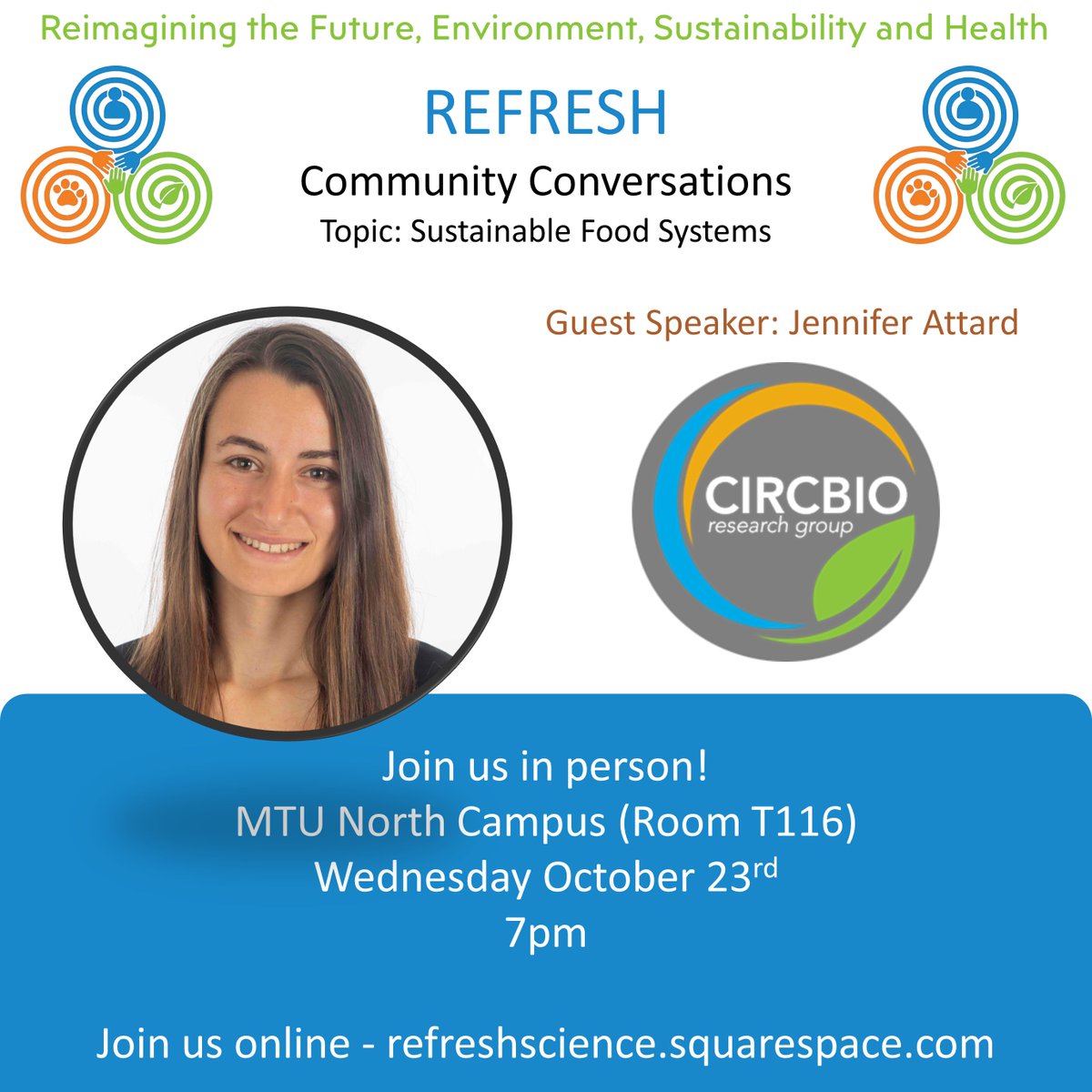 Please join us next week online or in person for our next Community Conversation with Jennifer Attard. 

refreshscience.squarespace.com/events/communi…