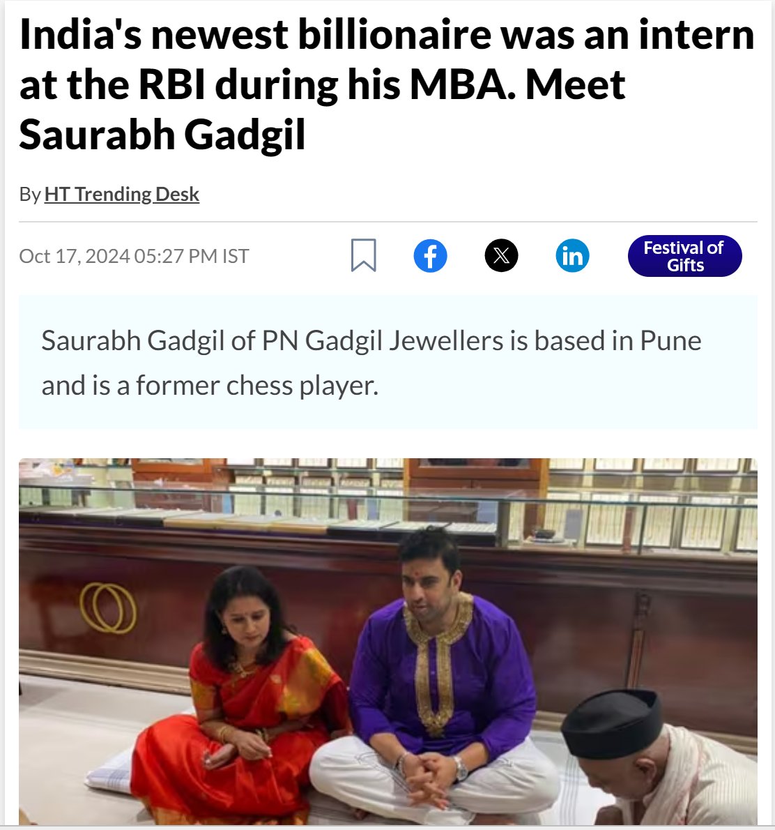 Glad to see that after his research internship at the RBI, he didn’t aim for academia; otherwise, we would have missed out on a billionaire today...

#AcademicChatter #research
