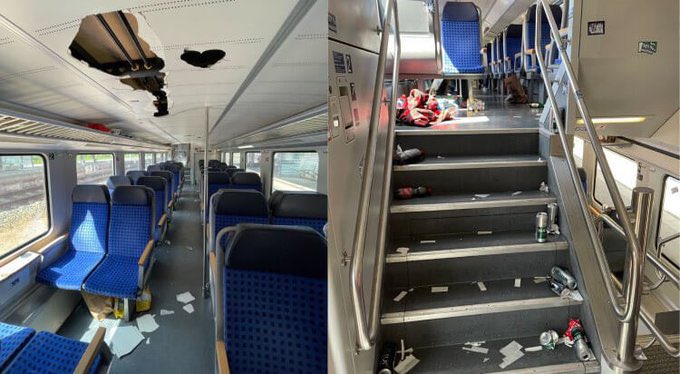 philippkoester's tweet photo. Ich bin fassungslos und zittere am ganzen Körper. Ich bin auf dem Weg zum Fußball-Sicherheitsgipfel  und so sieht der Shuttle aus, nachdem die Innenminister ausgestiegen sind. So kann das doch nicht weitergehen. https://t.co/5xvIZAg1rB