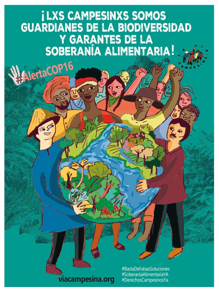 🌏🌱 Posicionamiento de La Vía Campesina sobre la Conferencia de las Partes (COP 16) del Convenio de la Diversidad Biológica (CBD) de la ONU
📲 biodiversidadla.org/Campanas-y-Acc…