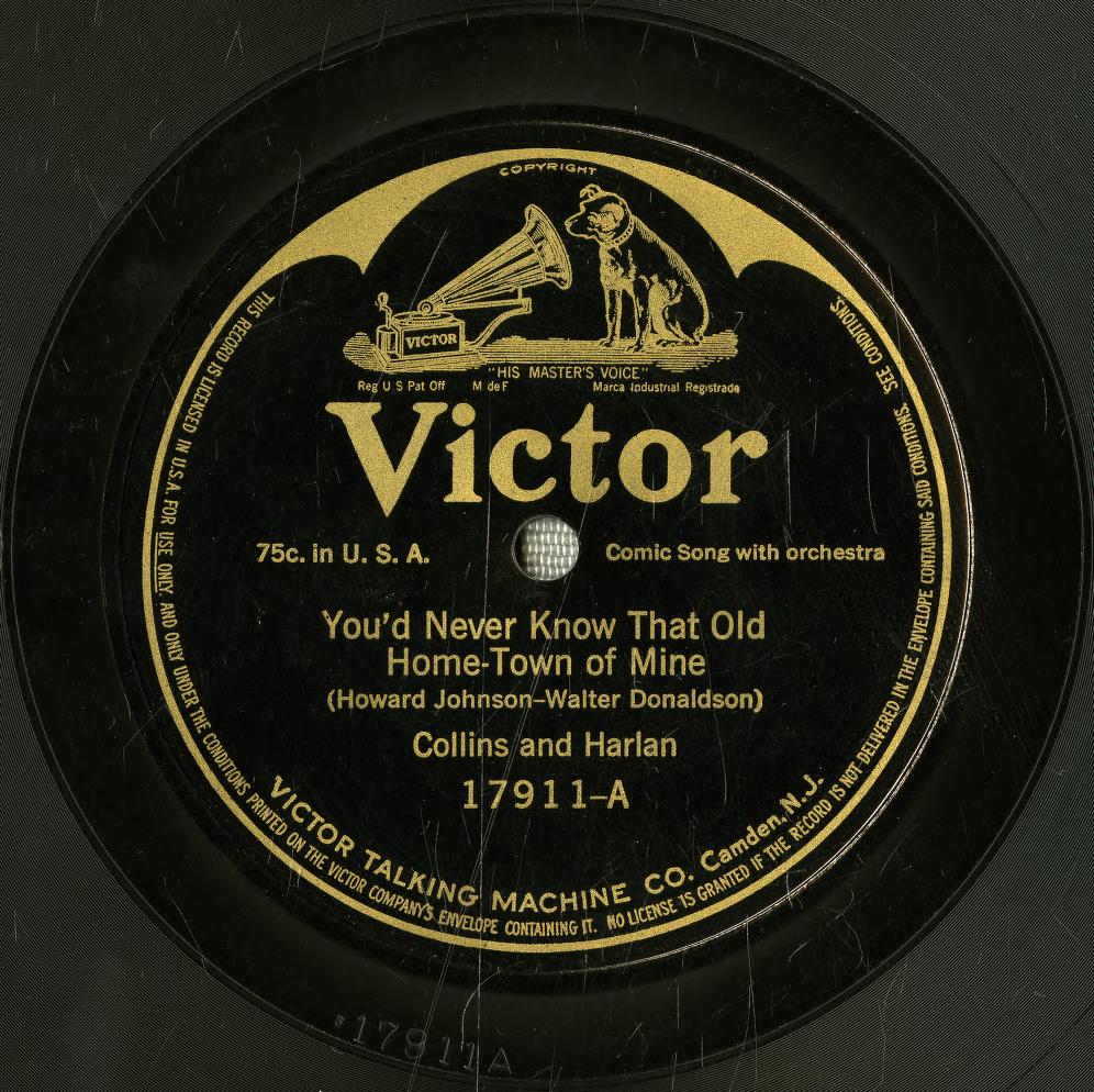 LOC_AV's tweet photo. For #MusicMonday, how about a little early-20th century culture shock?

"You'd Never Know That Old Home Town of Mine", recorded #OnThisDay in 1915, is a jaunty complaint about the latest lifestyle changes--instead of horses, they drive newfangled cars!

https://t.co/eXSfNM0IJ7 https://t.co/Xmp6JOvywN