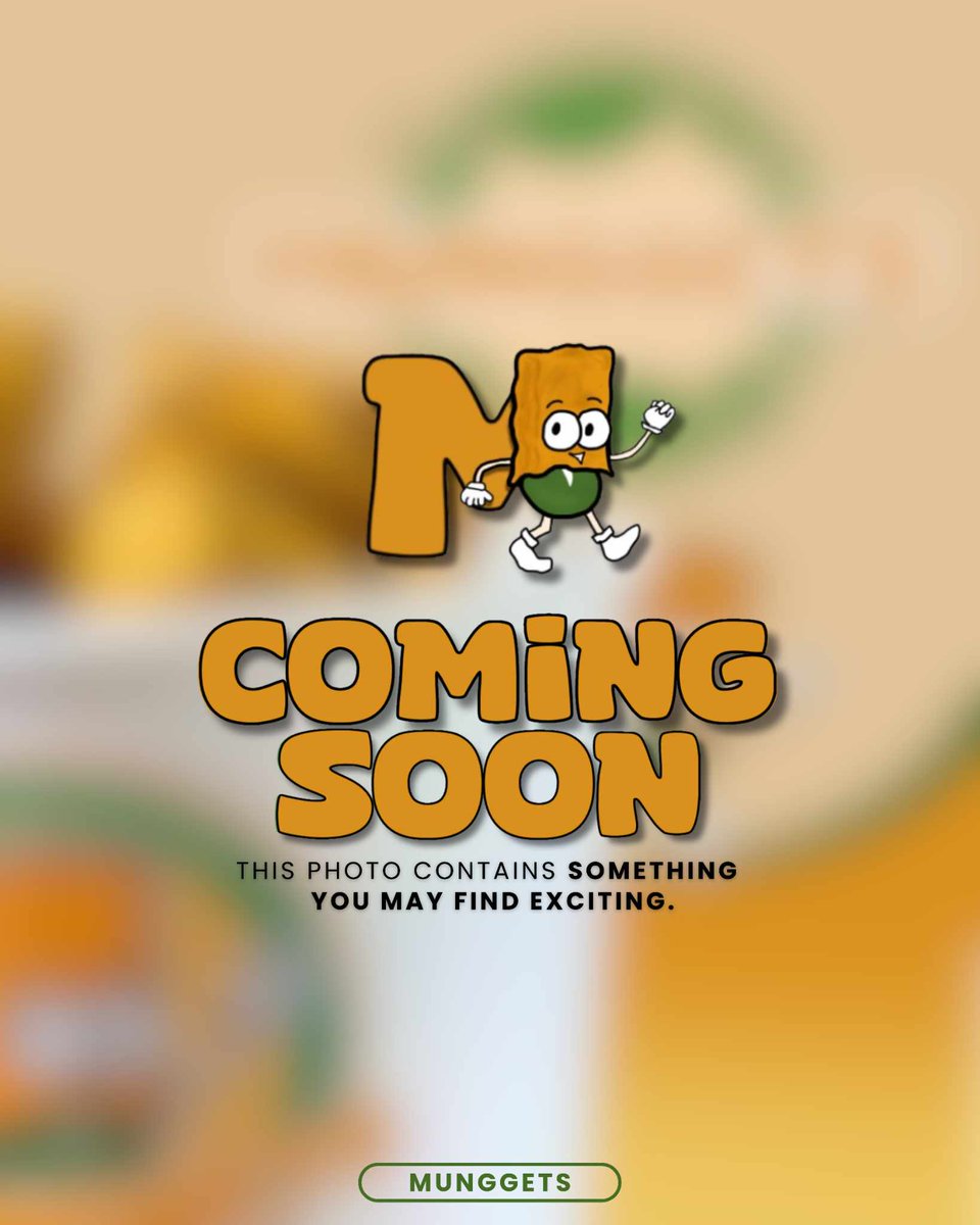 munggets's tweet photo. SPECIAL ANNOUNCEMENT! 🗣️🔊
Something delicious is on the way! Stay tuned for the exciting launch of Munggets! ✨😋
Follow us on our social media accounts.
Facebook: Munggets
Instagram | Tiktok | X: @munggets
#Munggets #SnackToGo #TastyTreat https://t.co/cadtNFF7N1