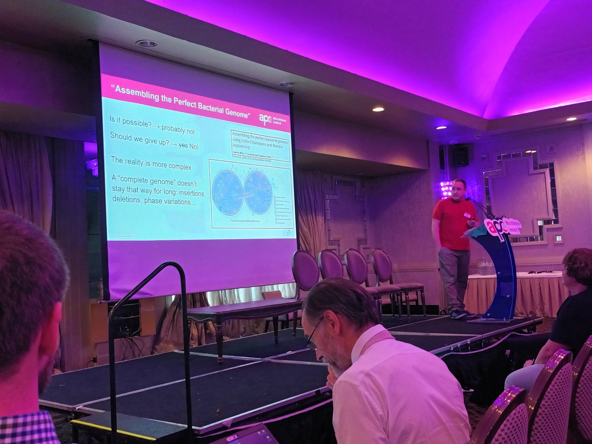 JenniferMahony7's tweet photo. Great flash presentation by our very own @phagebrain on phage resistance landscape of Lactococcus. The challenges of achieving complete plasmidomes and genomes were highlighted. #APCSymposium2024 @Pharmabiotic https://t.co/QoKkDM0l2A