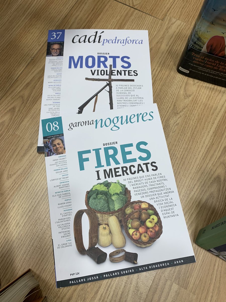 Els darrers números de <a href="/GaronaNogueres/">Garona-Nogueres</a> i <a href="/CadPedraforca/">Cadí-Pedraforca</a> ja llueixen a l’aparador. No us quedeu sense el vostre exemplar!