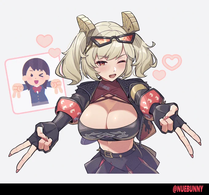 Burnice doing this emote.  