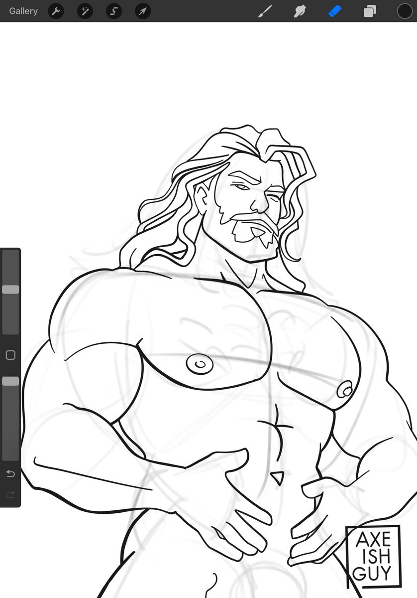 axeishguy's tweet photo. Think about fishes, wink wink
Work in progress and commission. He may know a lot about fishes. Will reveal soon
#sketch #art #artchallenege #pencilsketch #queerartist #menart #artofmen #musclemen #beardedmuscles #bearart https://t.co/wDXIROJ1hm