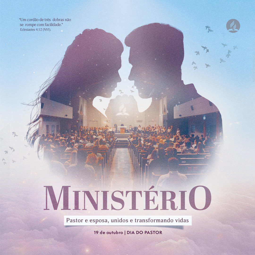 Um pastor unido à sua esposa pode transformar vidas! Esse é o poder que Deus confere à família ministerial. Nesse sábado (19), comemoramos o Dia do Pastor. Aproveite a oportunidade para demonstrar carinho ao casal pastoral que cuida de você!