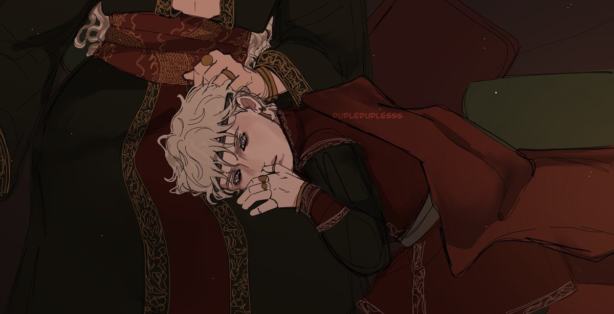dudledudlesss's tweet photo. Maegor colored sketch https://t.co/qoubom1wxP