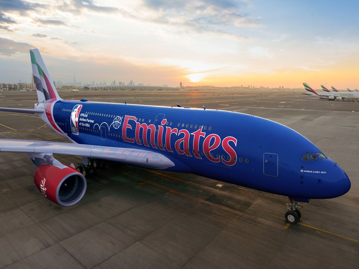 Michaelkelly707's tweet photo. Some more detailed info on the new @emirates #Logojet in partnership with @NBA 

https://t.co/GKTm1q6sRa https://t.co/FtlFPRKgCA