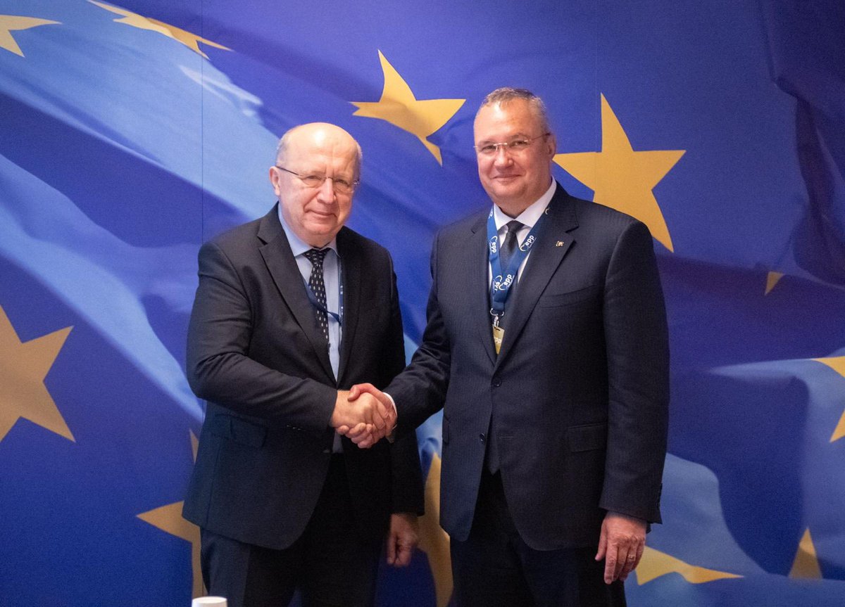 Met with Andrius Kubilius, EU Commissioner for Defense. We discussed boosting support for Ukraine and strengthening EU defense. Romania is ready to expand its defense production and push for stronger EU-NATO cooperation.
 #NicolaeCiuca