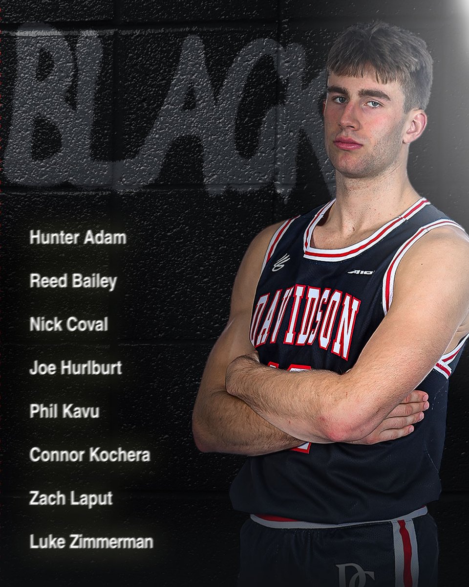 Davidson Basketball (@davidsonmbb) on Twitter photo Red 🆚 Black
Who you got?
Find out tonight in Belk Arena. Tip off at 7. Red 🆚 Black
Who you got?
Find out tonight in Belk Arena. Tip off at 7.