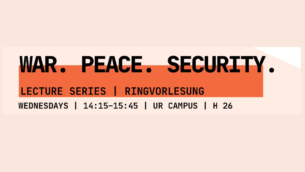 Universität Regensburg (@uni_regensburg) on Twitter photo War. Peace. Security: Öffentliche Ringvorlesung an der <a href="/uni_regensburg/">Universität Regensburg</a>! Jeden Mi., 14:15-15:45 Uhr, H26 Vielberth-Gebäude. Experten aus aller Welt diskutieren über internationale Organisationen, globale Sicherheitsarchitektur, Kriegsführung und mehr. sohub.io/oxdf War. Peace. Security: Öffentliche Ringvorlesung an der <a href="/uni_regensburg/">Universität Regensburg</a>! Jeden Mi., 14:15-15:45 Uhr, H26 Vielberth-Gebäude. Experten aus aller Welt diskutieren über internationale Organisationen, globale Sicherheitsarchitektur, Kriegsführung und mehr. sohub.io/oxdf