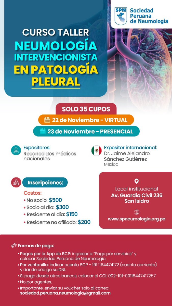 RenzoMh10's tweet photo. @PeruSpn Compartimos con mucha emoción 💪🏽💪🏽💪🏽 @PleuralPOCUS @bejarano_cacho @crazylung78 @joselacaf @fllanostejada https://t.co/4dp7hF6ufX