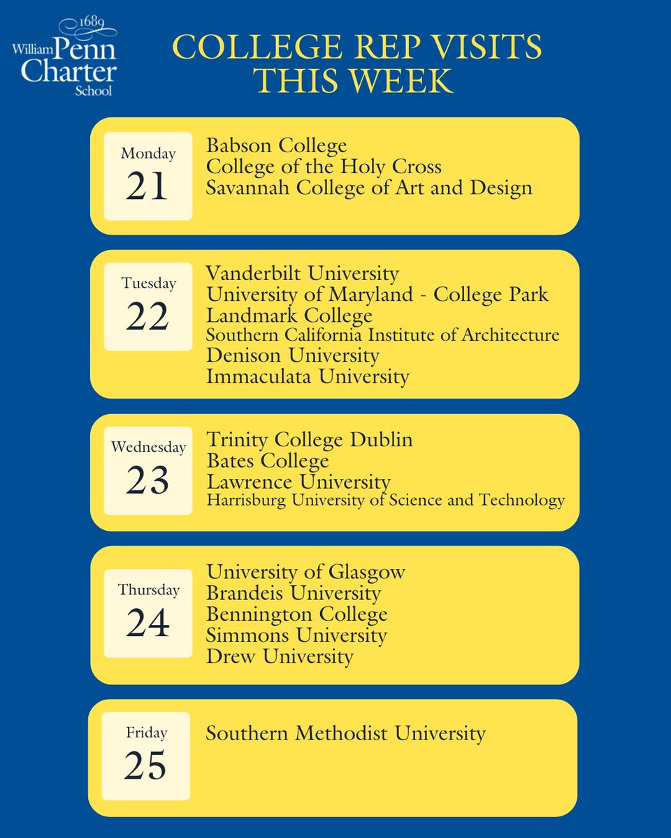 Every visit from an institution is a wonderful opportunity, but we also have two visitors from across the pond this week! Good vibes to everyone as we careen towards November 1st!