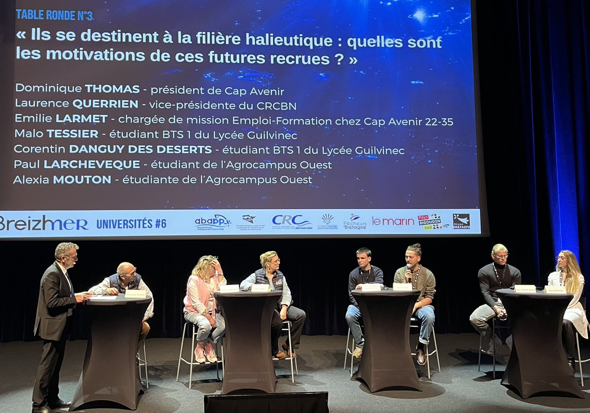 La relève est là! 

Ils et elles s’engagent avec leurs nouvelles idées et motivations pour travailler dans des métiers variés: pêcheur, ouvrier conchylicole, halieute…
Ia filière des produits de la mer offre des métiers très variés! 🧑🏽‍🎓👩🏼‍🎓
<a href="/Sol_InstAgro/">Sol_Agrocampus Ouest</a> <a href="/LyceemaritimeGV/">lycée maritime du Guilvinec</a>