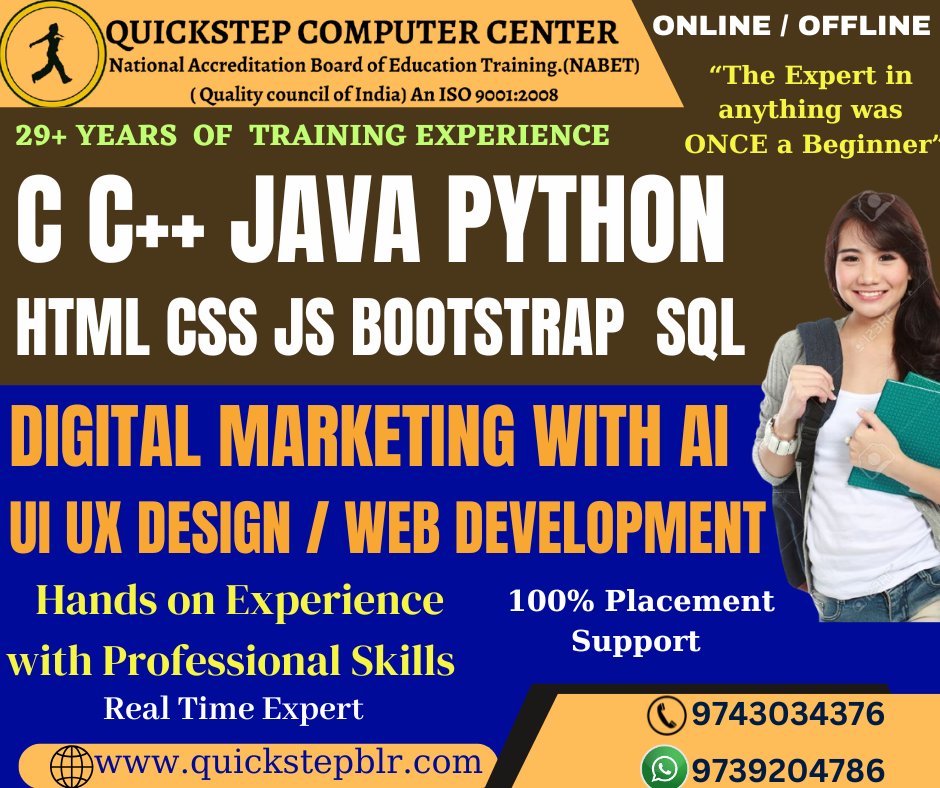 quickstep_r's tweet image. #DataScience #DataScience #DataAnalytics #Python #MachineLearning #ArtificialIntelligence #SQL #PowerBI #ProfessionalCourses #CareerUpgrade #QuickstepComputerCentre #OnlineTraining #OfflineTraining #29YearsOfExcellence #CareerSuccess