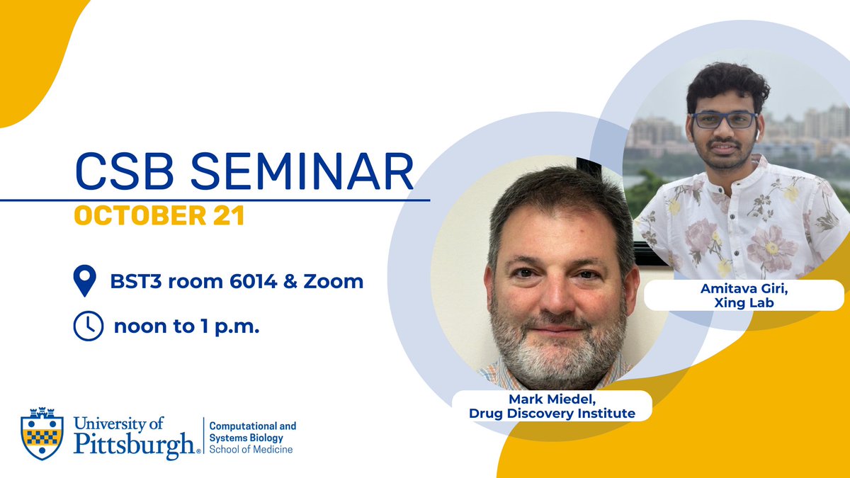 Calling all local researchers! Join us on Monday at noon for the CSB Seminar Series. Learn about the latest research in our community.