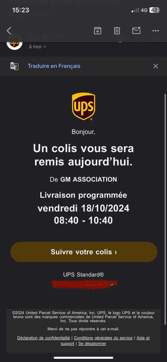 NonAesteticOne's tweet photo. Un grand merci à @UPS_FR pour c’est 2 jour de rtt perdue et un colis qui n arrivera sûrement pas avant mardi 👍 https://t.co/3z28eaiqMM