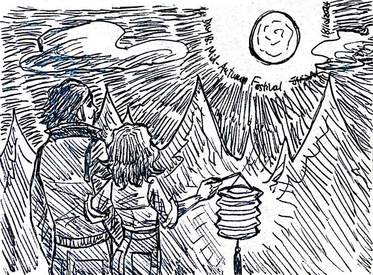 art_jinjin's tweet photo. Day 18: Mid-Autumn Festival.

Snuck in a Chinese festival. Mylaurie enjoying the full moon!

#Mylaurietober2024 #October2024 #OctoberDraw #halloween #MichaelMyers #LaurieStrode #マイロリ #마이로리 #mylaurie https://t.co/BgLvmzIQiw