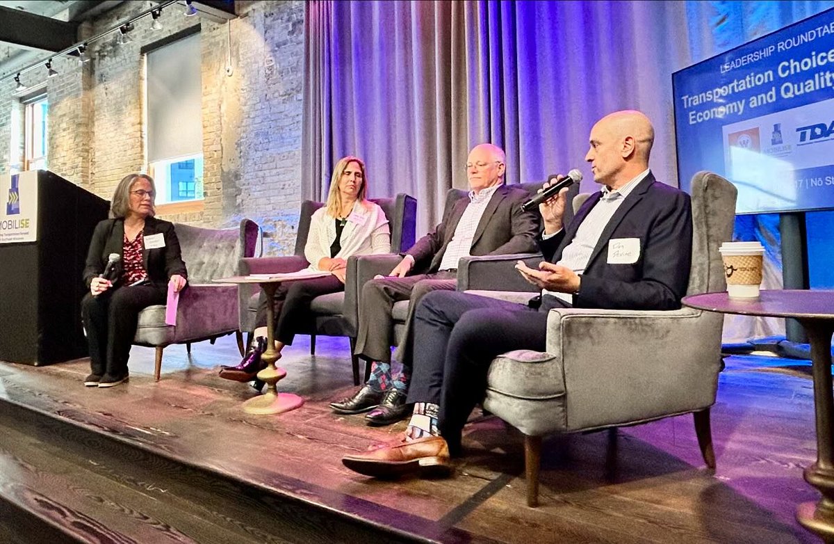 MobiliSEWis's tweet photo. Thank you to everyone who attended our Leadership Roundtable on Transportation Choices for the Economy and Quality of Life, presented in partnership with the @bikefed and @tdawisconsin! https://t.co/7hjEjMqQND
