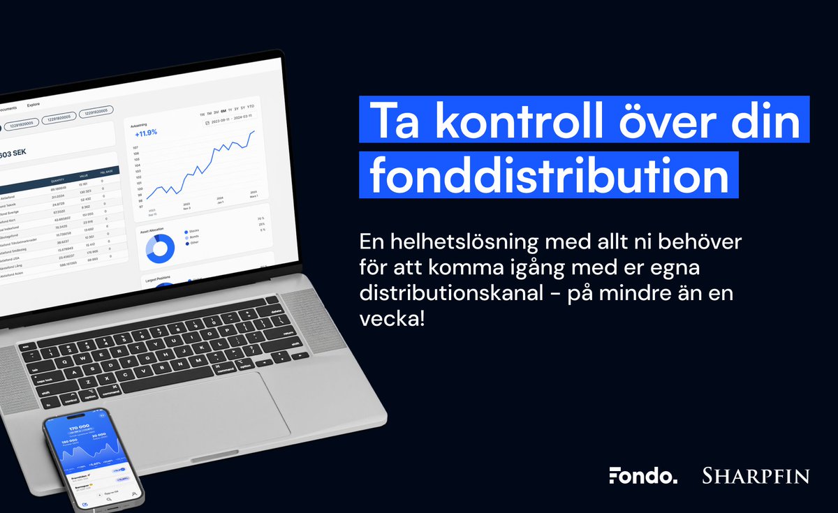 Fonddistribution har aldrig varit enklare, kontakta oss för en demo!💙fondo.se/en/contact
<a href="/sharpfinfs/">Sharpfin AB - wealth management platform</a>