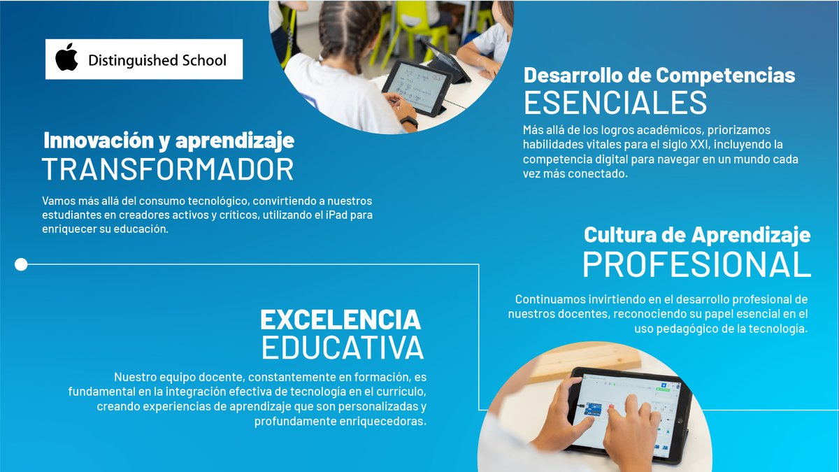 Colegio_Brains's tweet image. 🎉 ¡Nos enorgullece anunciar que el grupo Brains International Schools ha sido reconocido nuevamente como #AppleDistinguishedSchool! 🎉

Este logro reafirma nuestro compromiso con una educación innovadora que transforma el aprendizaje a través de la tecnología. En Brains, el iPad…