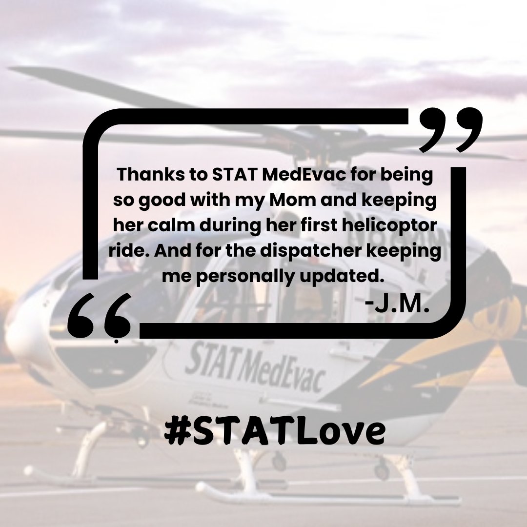 stat_medevac's tweet photo. #STATLove - We always appreciate knowing that we're making a difference in the lives of others π https://t.co/O5lAZxApQd