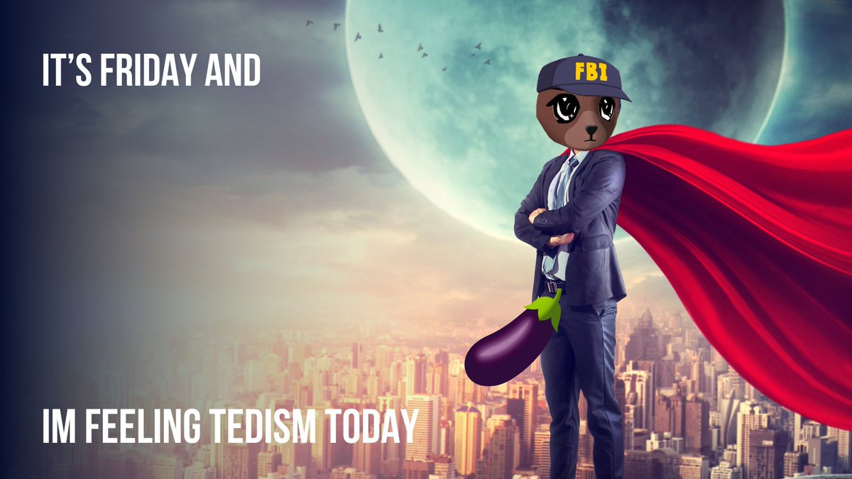 Happy Friday Everyone!! 😆

It's the end of the week and I'm feeling tedism with <a href="/steadyteddys/">steady teddys 🧸⛓️</a> .

I'm posting many arts and memes like this because I do really like memeable art and community.😁